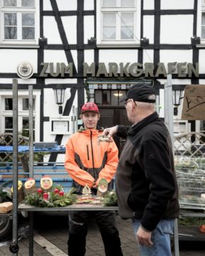 Wochenmarkt Fröndenberg, Dezember 2017