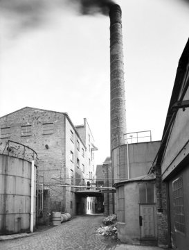 Hefefabrik Asbeck (Hofseite) - Hamm, Ritterstraße. Ansicht 1958.