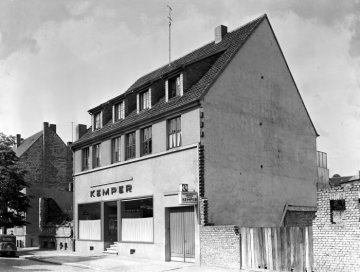 Handwerksbetrieb Josef Kemper - Elektrotechnische Zentrale für Elektro-, Radio- und Sanitärinstallationen. Hamm, Werler Straße 55. Ansicht 1954.