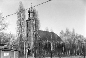 Kath. Pfarrkirche St. Marien - Delbrück-Steinhorst, Bergstraße 14 - erbaut 1928/1929.  Ansicht um 1952.