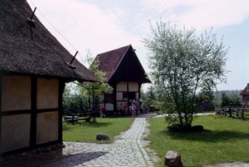 Freilichtmuseum Mühlenhof, Blick auf den Speicher aus dem 18. Jahrhundert