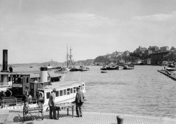 Dr. Hermann Reichling, Forschungsexkursionen: Schweden, Juli 1926 - Hafen in Stockholm.