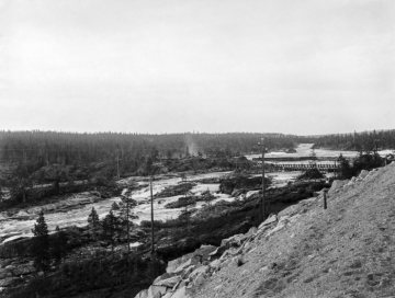 Dr. Hermann Reichling, Forschungsexkursionen: Schweden, Juli 1926 - der Fluss Lule bei Porjus, Nordschweden