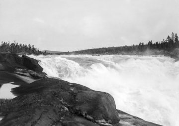 Dr. Hermann Reichling, Forschungsexkursionen: Schweden, Juli 1926 - der Fluss Lule bei Porjus, Nordschweden