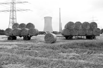 Das Knepper-Kraftwerk, Castrop-Rauxel/Stadtgrenze Dortmund-Mengede, September 1985.