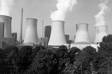 Kraftwerk "Datteln 3" der VEBA Vereinigte Elektrizitäts- und Bergwerks AG, August 1980.