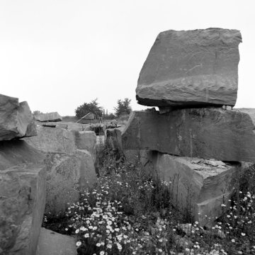 Kalksteinbruch bei Anröchte, August 1975