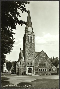 Die ev. Erlöserkirche in Attendorn, erbaut 1913/14