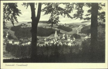 Fernblick auf Bamenohl (Gemeinde Finnentrop), undatiert (1920er/1930er Jahre?)