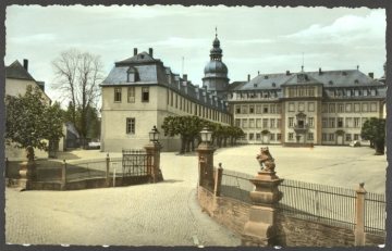 Bad Berleburg, Teilansicht von Schloss Berleburg, undatiert
