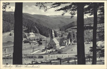 Blick zur St.-Joseph-Kirche in Brilon-Wald, 1925 bis 1927 erbaut