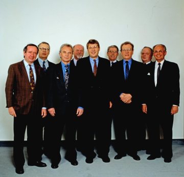 Dr. Manfred Scholle (M.), Landesdirektor des Landschaftsverbandes Westfalen-Lippe von 1991 bis 1998, und LWL-Landesräte