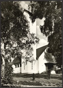 Die Christus-König-Kirche in Erndtebrück, undatiert (1950er/1960er Jahre?)