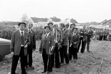 Oktober 1976: Vogelschießen des Bürgerschützenvereins Henrichenburg, Castrop-Rauxel.