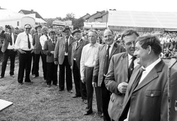 August 1982: Vogelschießen des Bürgerschützenvereins Henrichenburg, Castrop-Rauxel.
