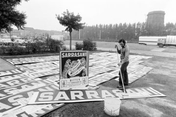 "Cirkus Sarrasani" in Castrop-Rauxel, vermutlich auf dem Festplatz Wannestraße, September 1980.