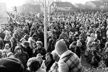 Castroper Karneval - "Sturm auf das Rathaus am Markt", 24. Februar 1975.