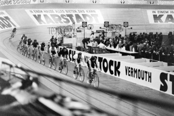 Sechstagerennen in der Dortmunder Westfalenhalle, November 1971.