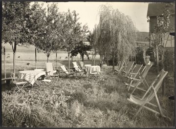 Garten in Linnepe (Gemeinde Sundern), undatiert (1930er/1940er Jahre?)