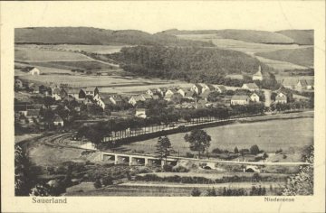 Ortsansicht von Niederense (Gemeinde Ense), undatiert (1920er/1930er Jahre?)
