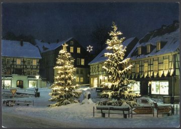 Winterabend in Bad Fredeburg (Gemeinde Schmallenberg)