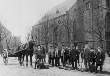 Herdecke 1916 - "Straßengarde" an der Kirche