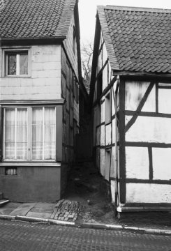 Herdecke 1940 - Gasse zwischen Haus Lüning und Haus Klöpper