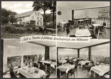Eindrücke vom Café und der Pension "Hahne" in Breitenbruch (Gemeinde Arnsberg)