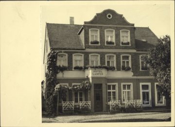 Das Hotel "Lanfer" in Legden, undatiert (1920er/1930er Jahre?)