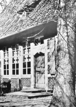 Haustür mit Oberlicht, verklinkertes Bauernhaus, Lienen-Holzhausen, 1932-1959