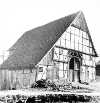 Fachwerkbauernhaus in Brilon, 1939-1945.