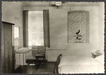 Gästezimmer im Gasthof "Hültekanne"? in Valbert (Gemeinde Meinerzhagen), undatiert (1950er/1960er Jahre?)