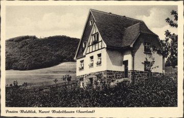 Die Pension "Waldblick" in Wenholthausen (Gemeinde Eslohe), undatiert (1940er/1950er Jahre?)