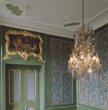 Erbdrostenhof: Zimmer barocker Wand- und Deckengestaltung