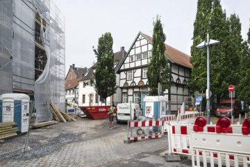 Unna, Schäferstraße 52: Fachwerkhaus aus dem 17. Jahrhundert, seit 1976 Sitz des Standesamtes. Juli 2016.