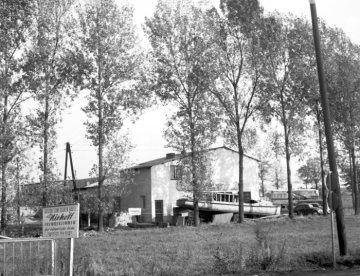 Tankstelle Hemkemeyer in Rinkerode, 1965.