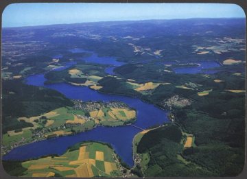 Luftaufnahme vom Lister- und Biggesee - Westfalens größte Talsperren