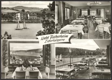 Meinerzhagen-Windebruch, Eindrücke vom Hotel "Fischerheim" an der Listertalsperre