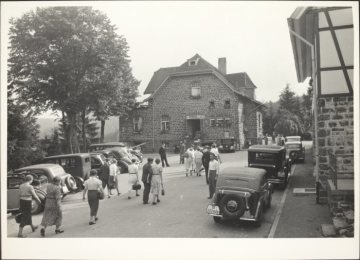 Das Gasthaus "Fürwiggetalsperre" an der Versetalsperre zwischen Lüdenscheid und Meinerzhagen, undatiert (1930er/1940er Jahre?)