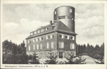 Der 1937 umgebaute Astenturm bei Winterberg, undatiert (um 1940?)