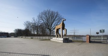 Reitsportzentrum Massener Heide, Unna - Zufahrt. März 2017