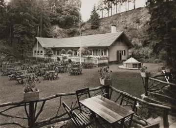Das Kaiser-Heinrich-Bad in Belecke (Gemeinde Warstein), undatiert (1940er/1950er Jahre?)