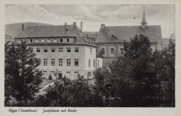 Bigge (Gemeinde Olsberg), Josefsheim mit Kirche, undatiert (1930er/1940er Jahre?)