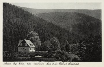 Das Johannes-Stift in Brilon-Wald, Haus III mit Blick ins Hoppecketal, undatiert