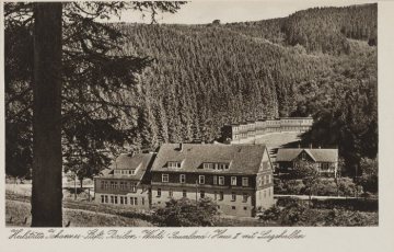Das Johannes-Stift in Brilon-Wald, Haus II mit Liegehallen, undatiert (1940er Jahre?)