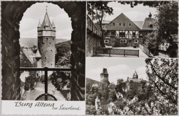 Eindrücke von der Jugendherberge Burg Altena, undatiert: 1912/14 von Richard Schirrmann eingerichtet, später dem Heimatmuseum angeschlossen