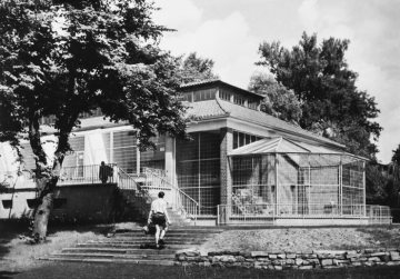 Zoologischer Garten an der Aa: Das Raubtierhaus, erbaut 1956