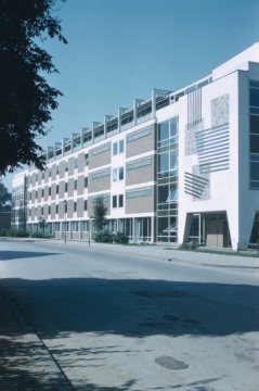 Pädagogische Hochschule Westfalen-Lippe in der Scharnhorststraße, erbaut 1956-1958