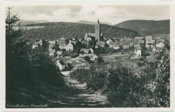 Blick auf Schmallenberg, undatiert (1930er/1940er Jahre?)