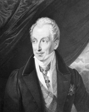 Fürst von Metternich-Winneburg (1772-1859), österreichischer Staatsmann und Gegner des Liberalismus